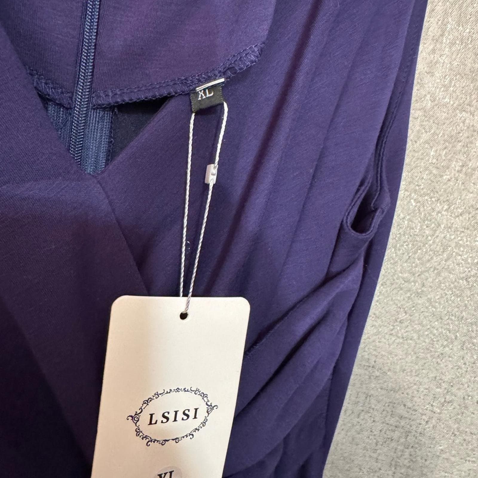 Elegant Evening Maxi Dress in Deep Blue - Thumbnail 4