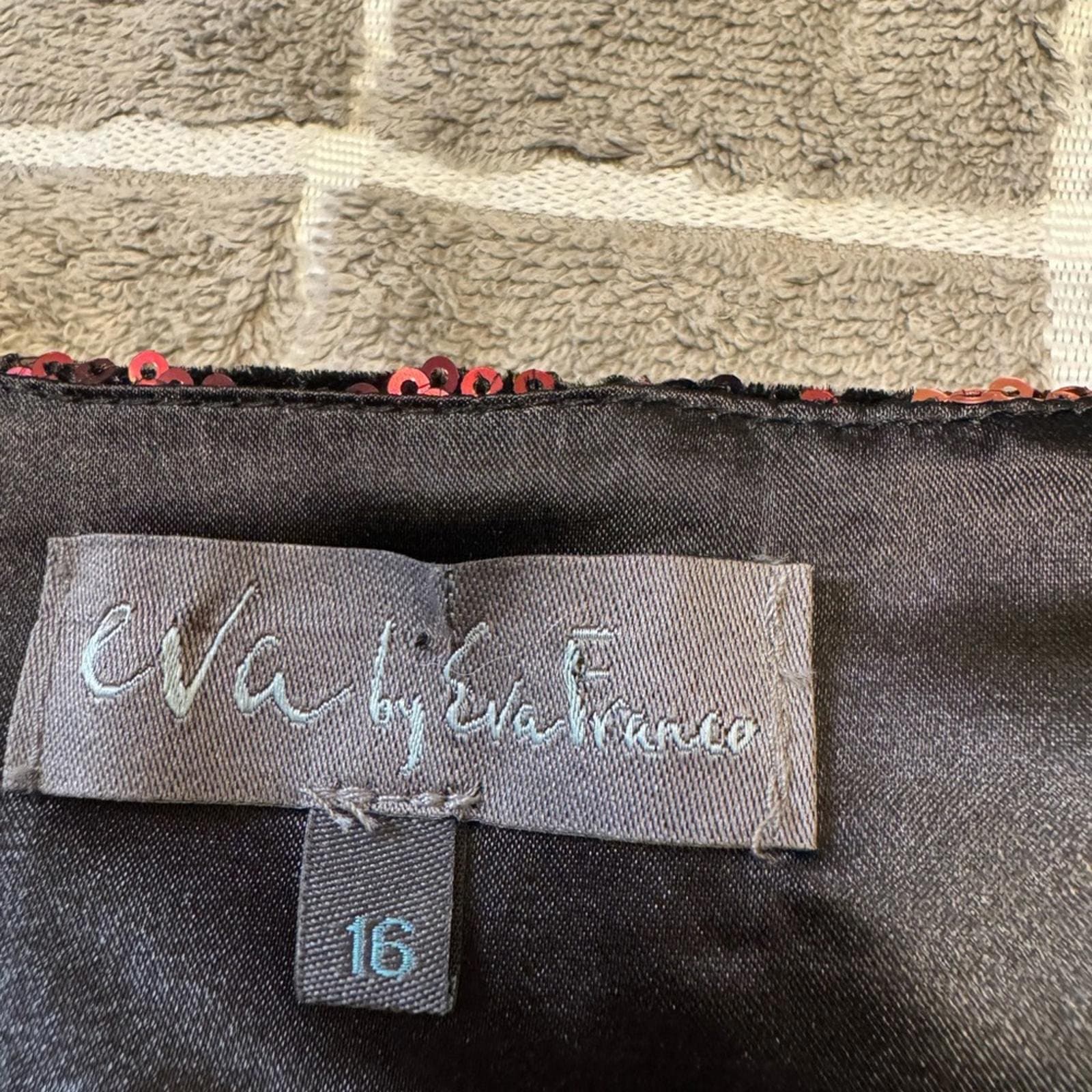 Eva Franco Black and Gold Embellished Midi Dress - Thumbnail 4