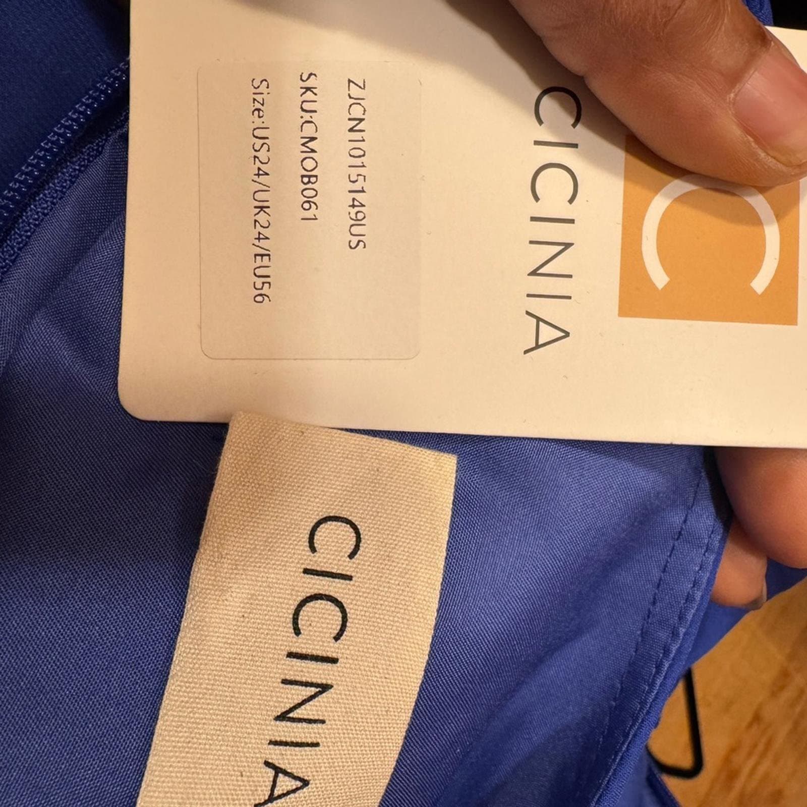 Elegant Royal Blue Sleeveless Midi Dress - Thumbnail 4