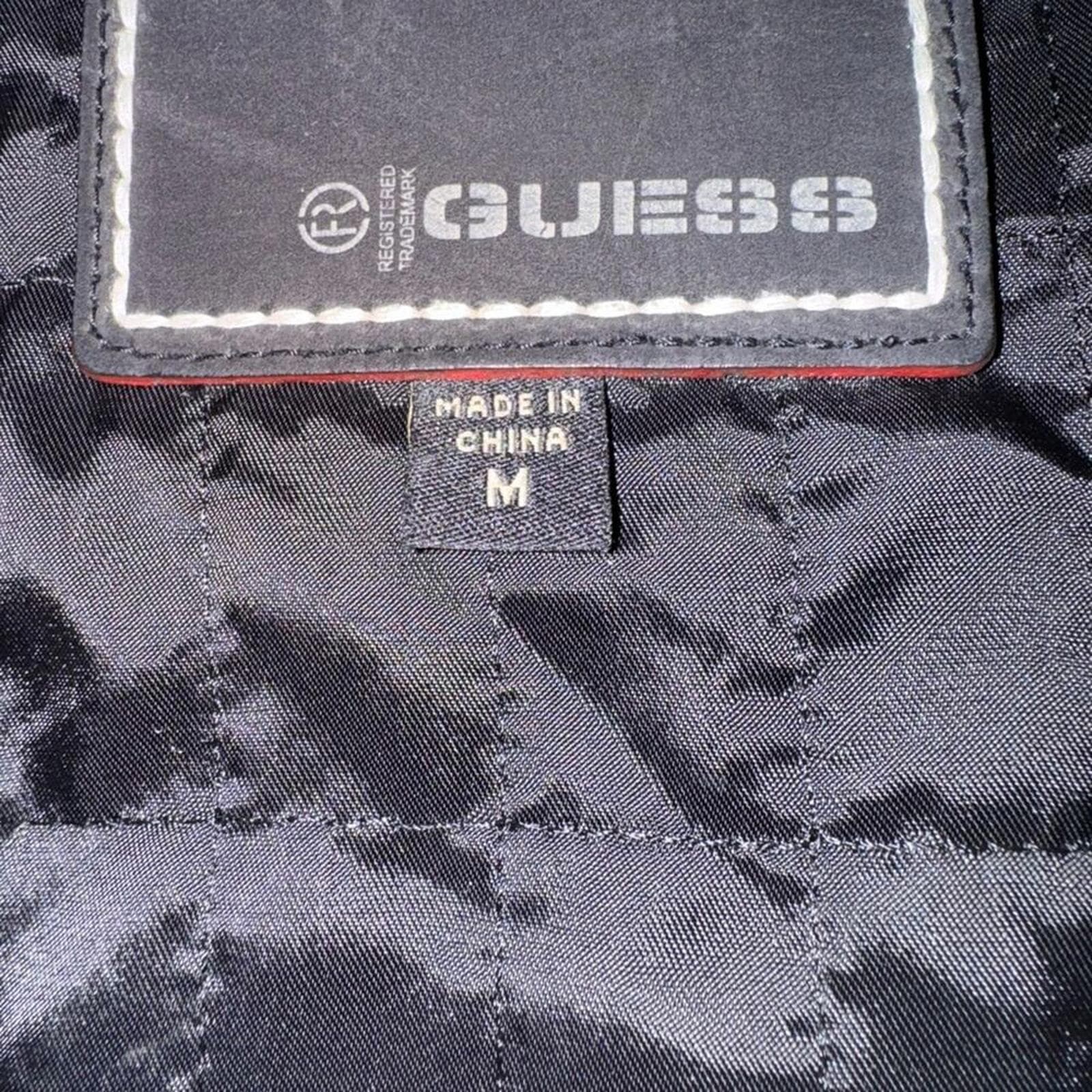 Guess Black Leather Jacket - Thumbnail 5