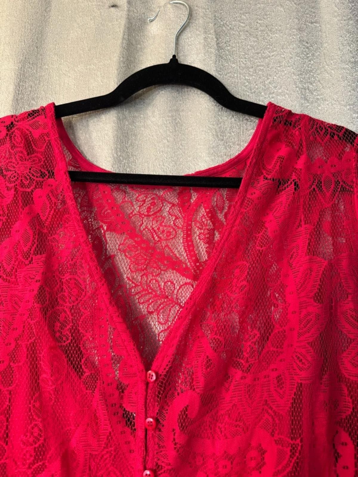 torrid Red Lace Midi Dress - Thumbnail 7