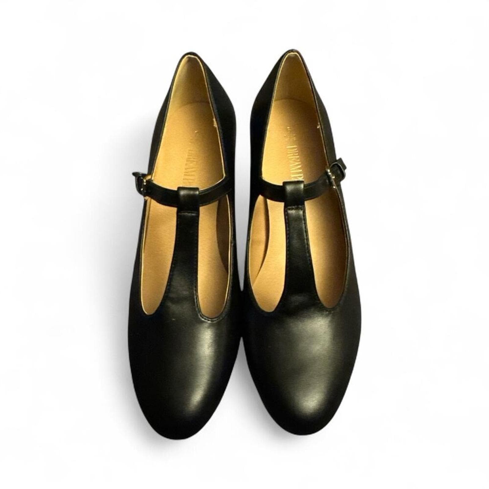 Dream Pairs Black T-Strap Heels - Image 1