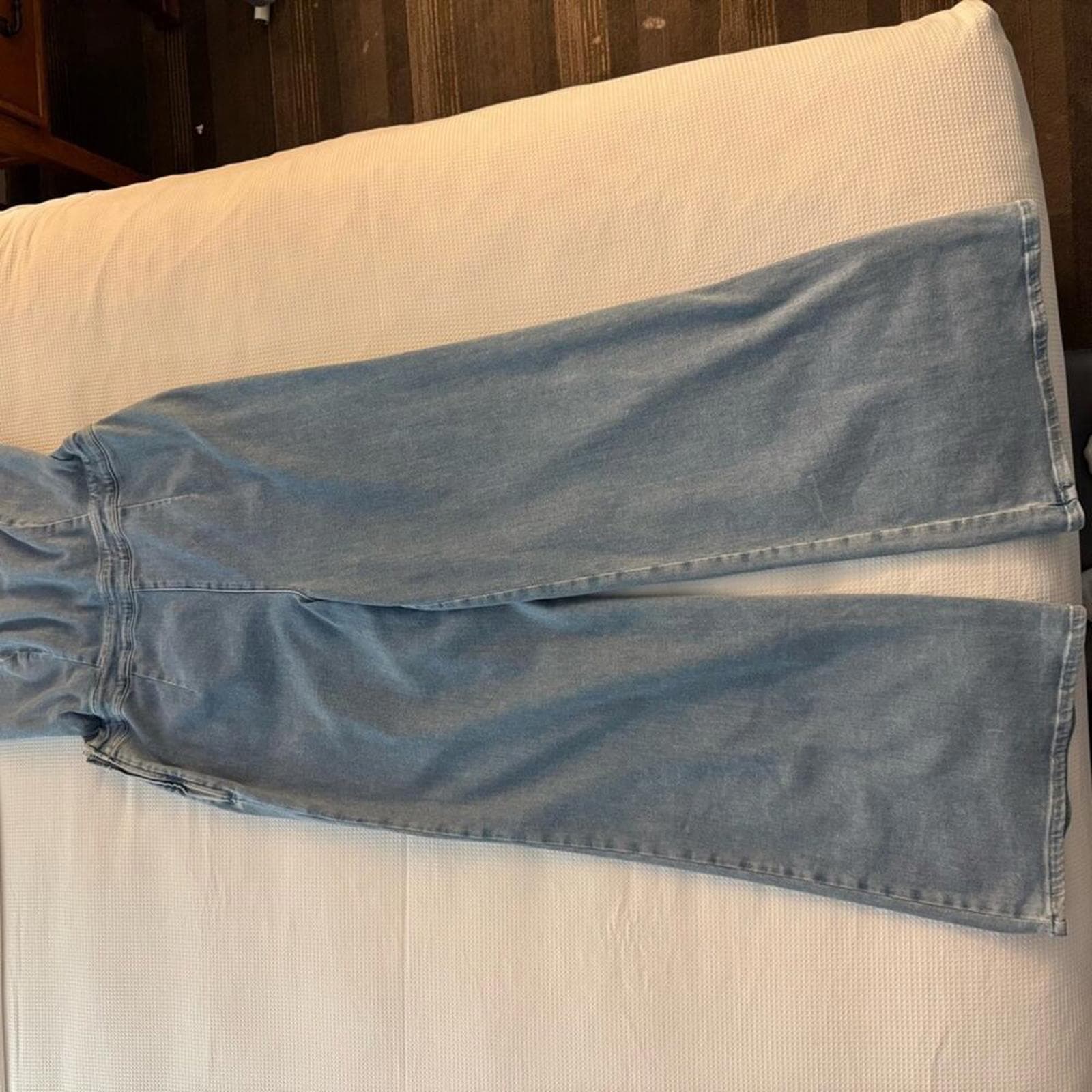 Good American Blue Jean Flare Jumpsuit - Thumbnail 3