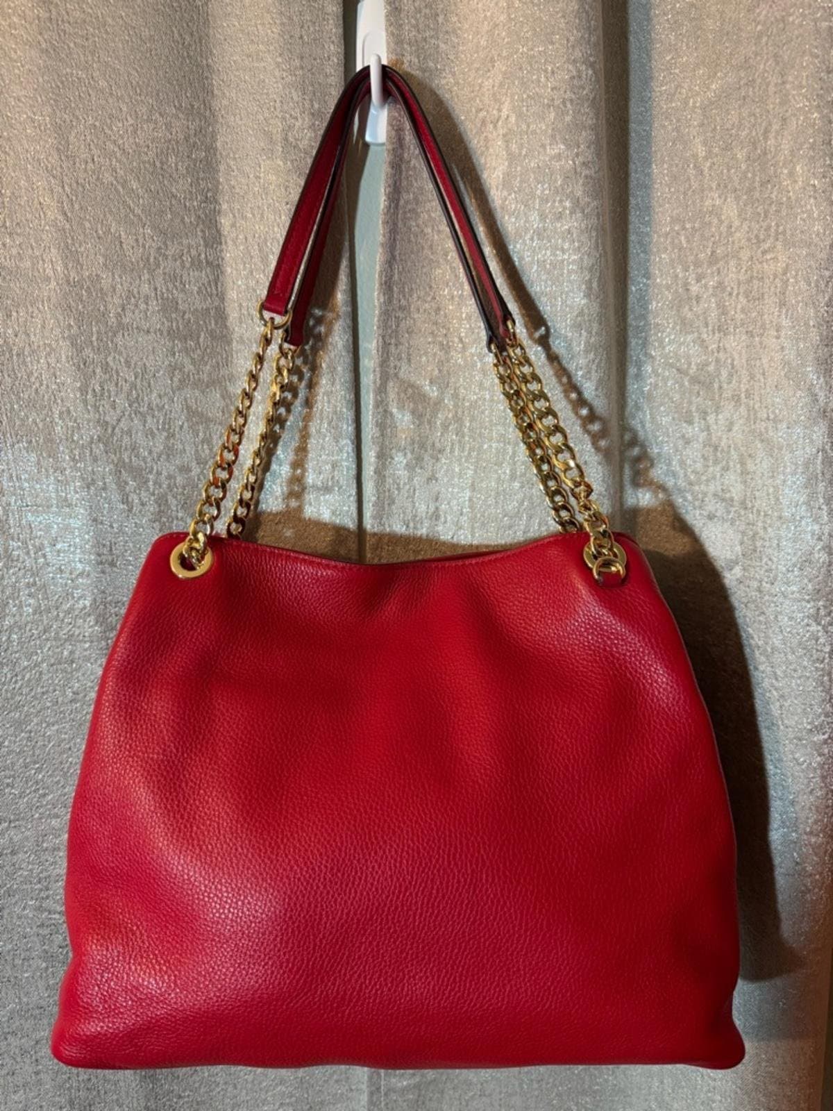 Michael Kors Jet Set Chain Large Leather Tote Shoulder Bag - Thumbnail 2