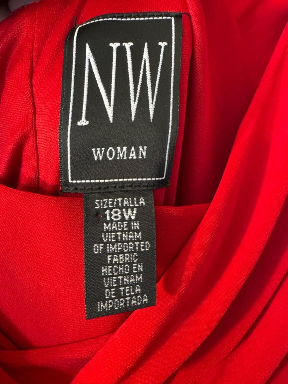 Sleeveless Red Cowl-Neck Maxi Dress with Ruched Draping - Thumbnail 5