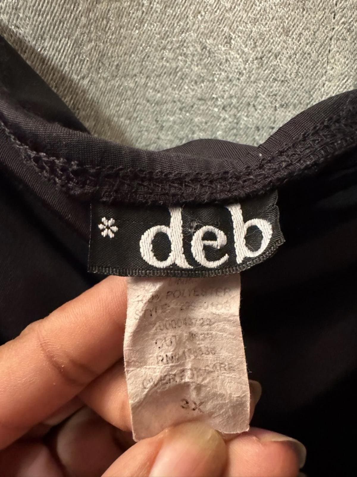 Deb Black One-Shoulder Ruched Dress with Embellished Sleeve - Thumbnail 4