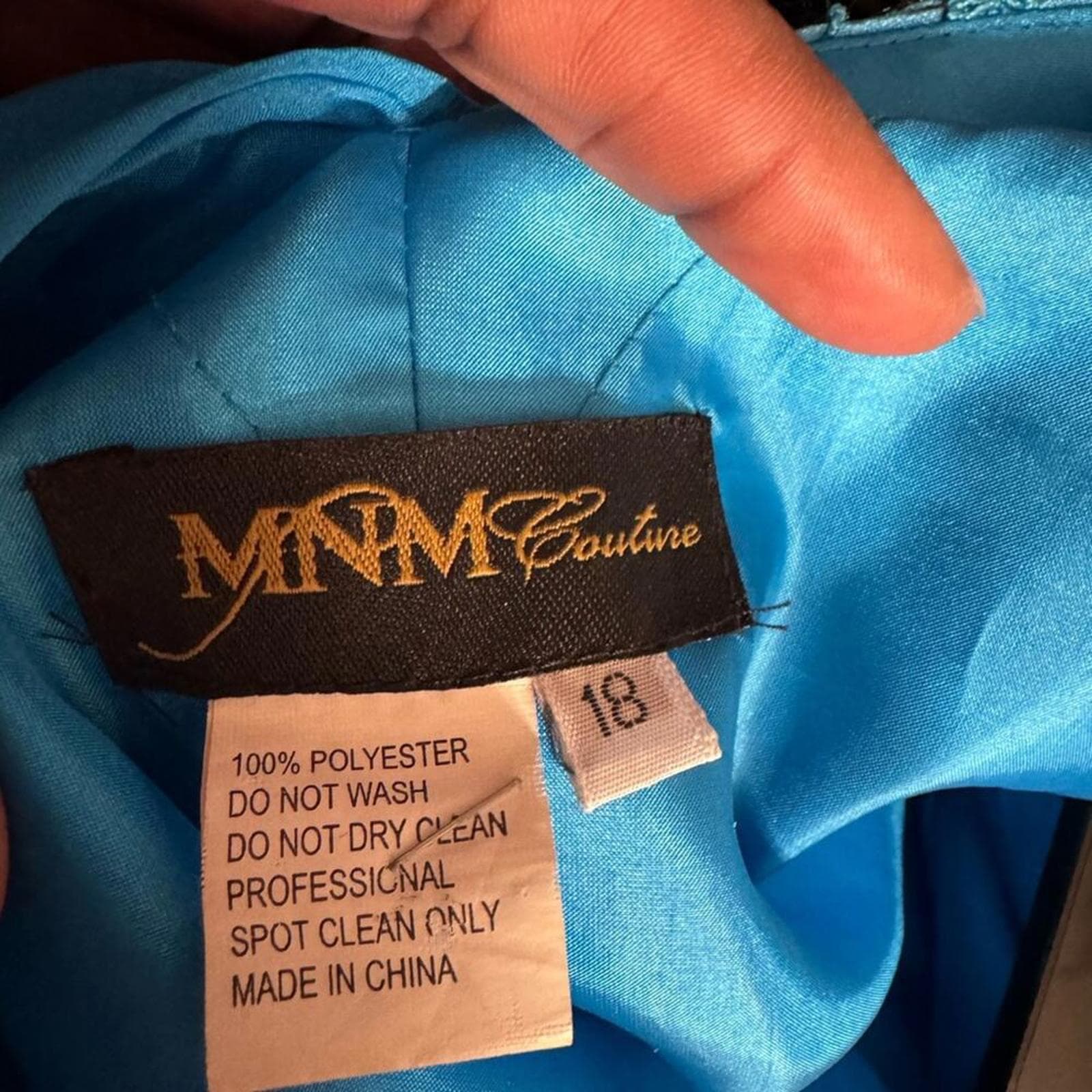 MNM Couture Blue Gown - Thumbnail 10