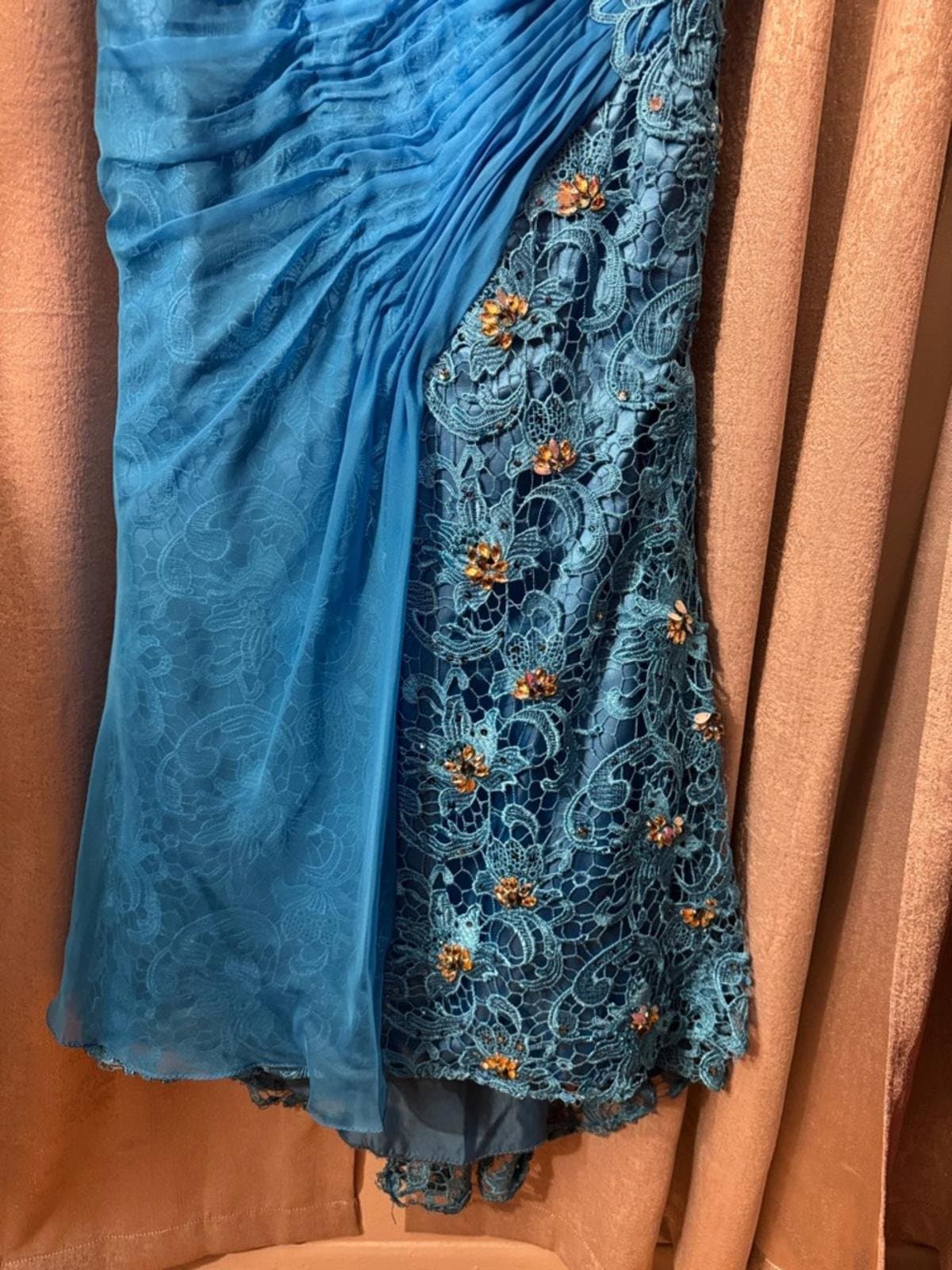 MNM Couture Blue Gown - Thumbnail 4