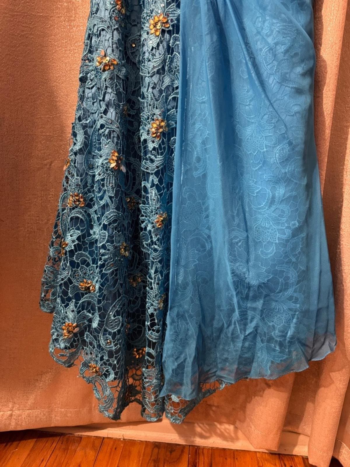 MNM Couture Blue Gown - Thumbnail 6