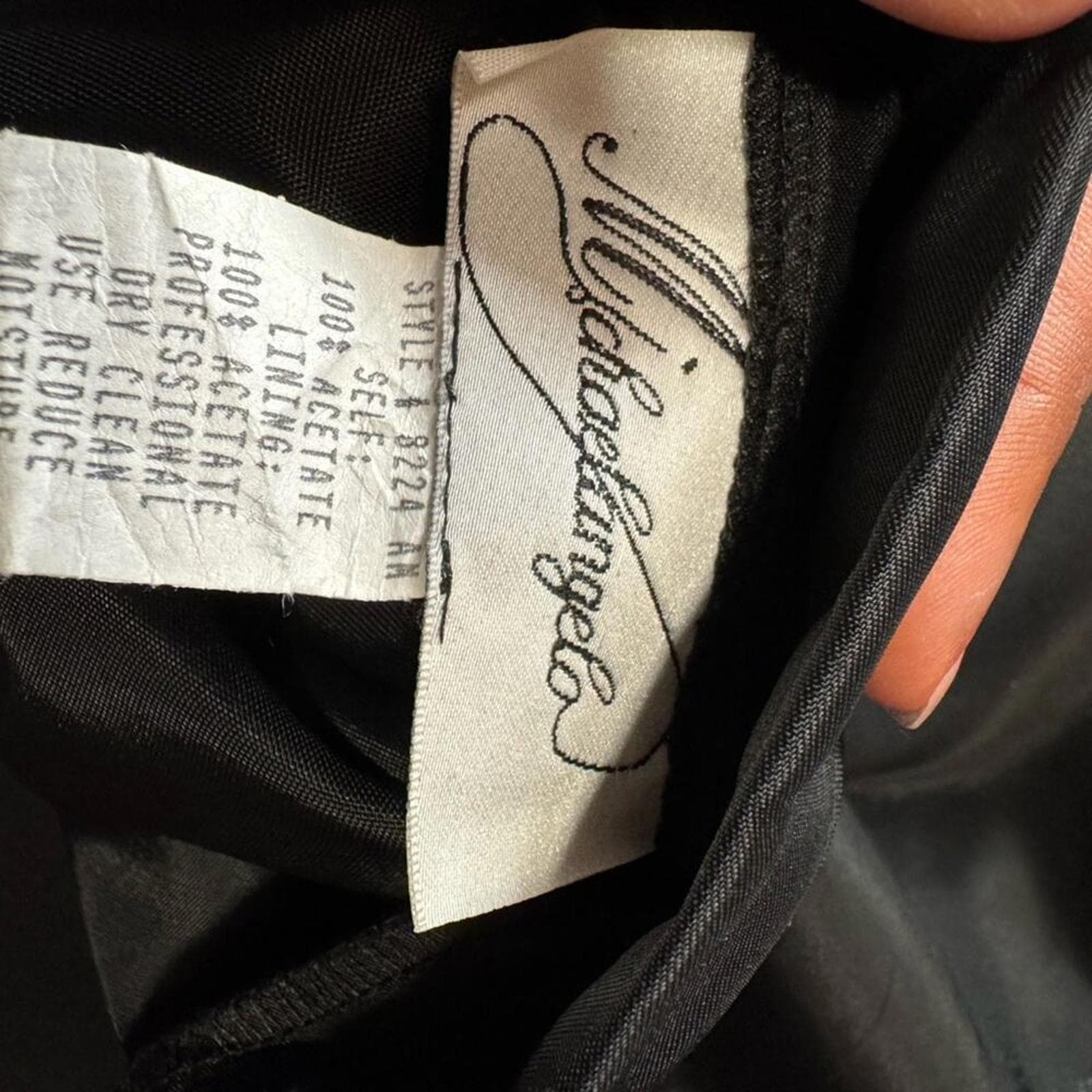 Michaelangelo Black and Silver Maxi Dress - Thumbnail 5