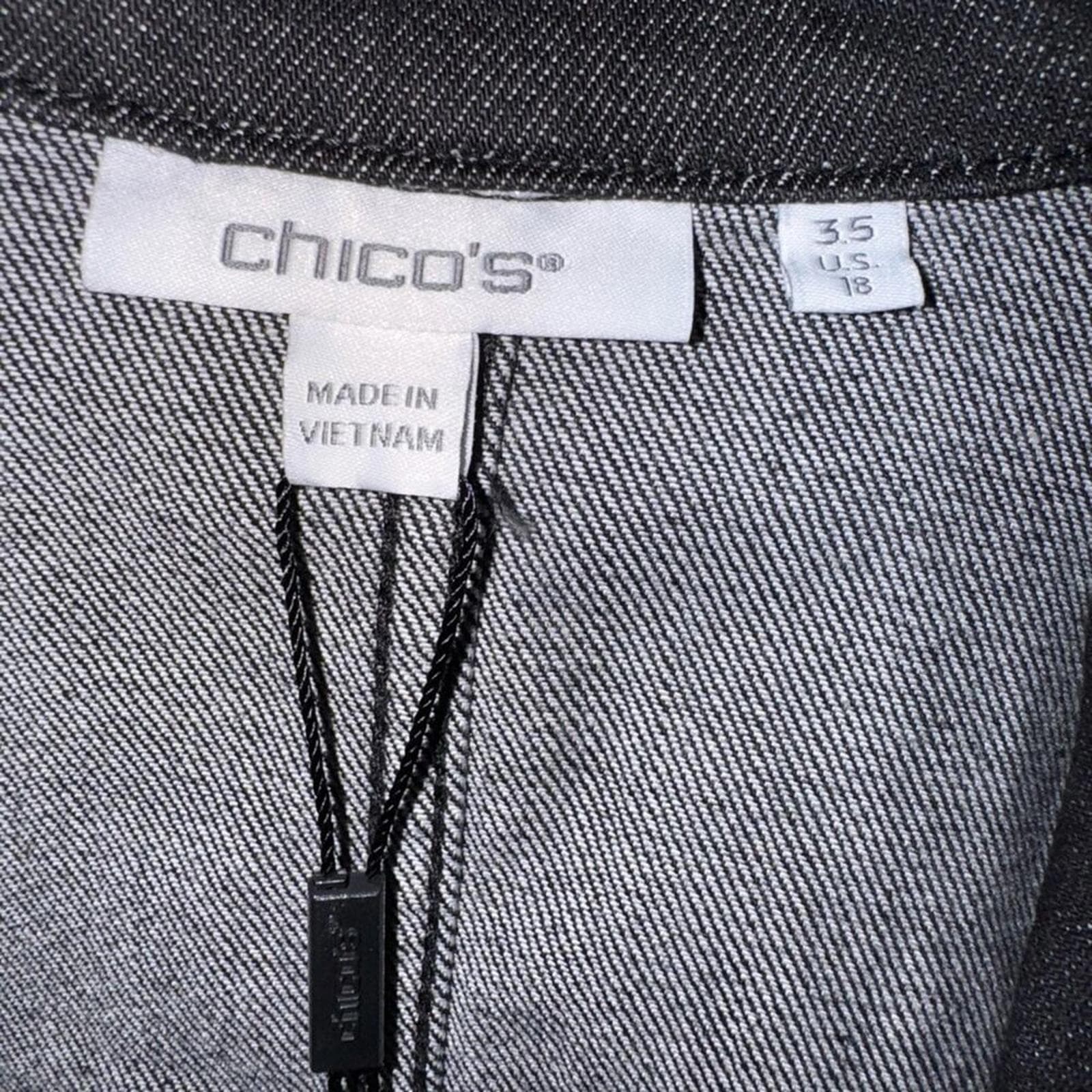 Chico's Charcoal Blazer - Thumbnail 4