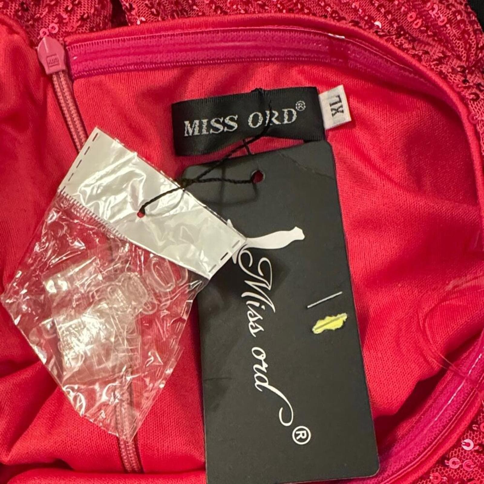 Glamorous One-Shoulder Pink Sequin Dress - Thumbnail 4