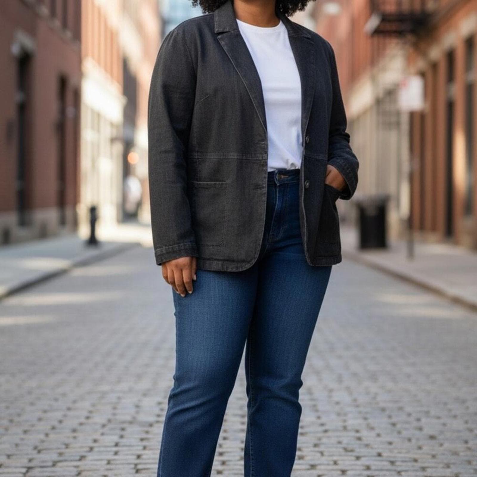 Chico's Charcoal Blazer - Image 1