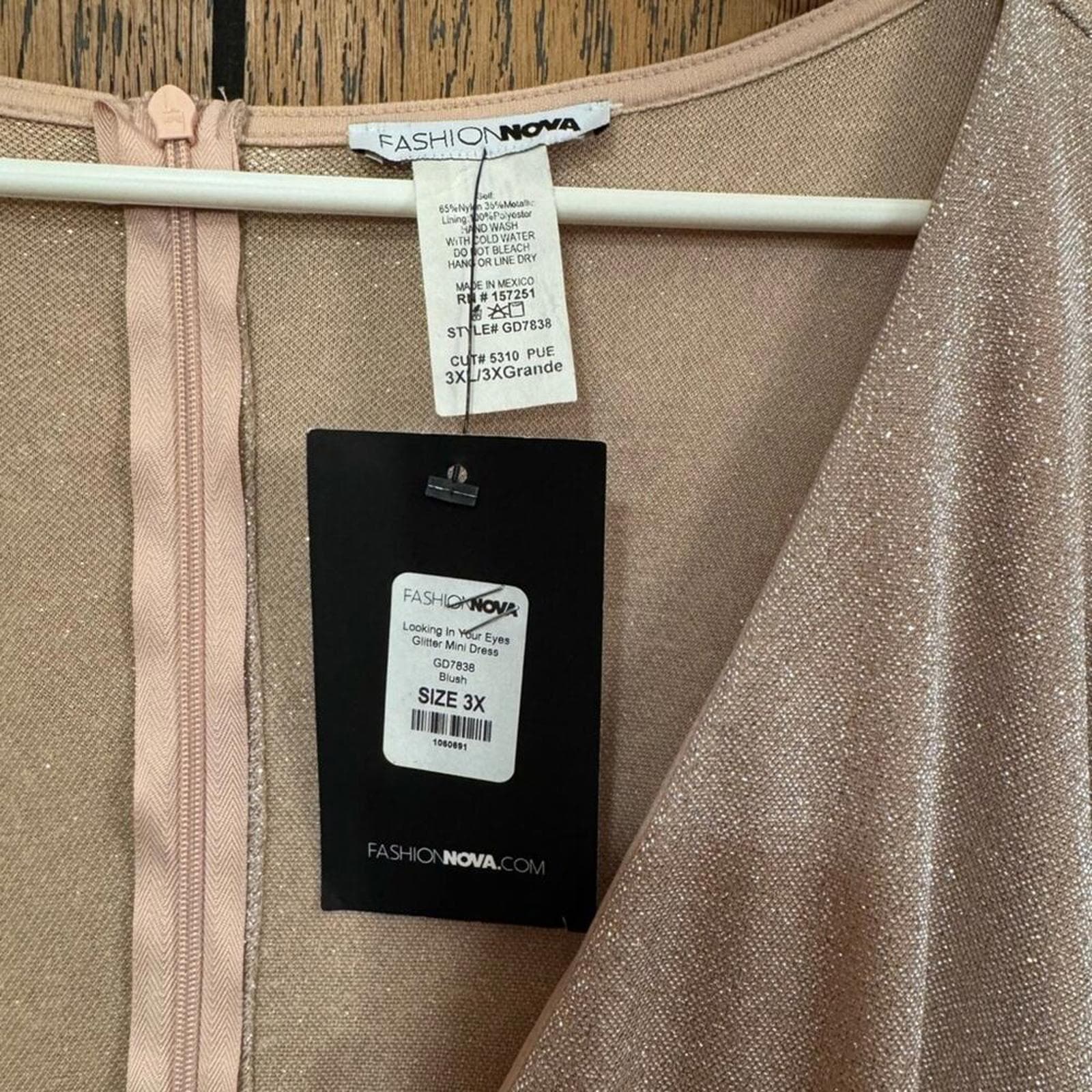 Fashion Nova Mauve Long Sleeve Dress - Thumbnail 3