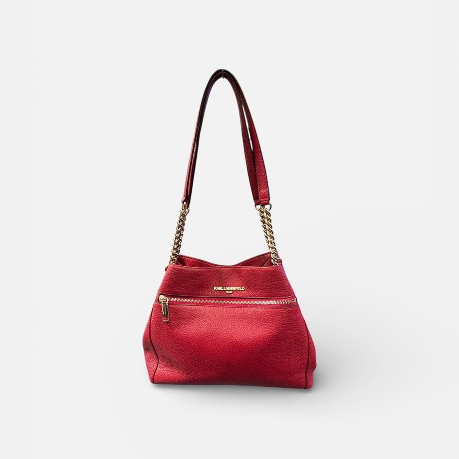 Karl Lagerfeld Paris Bouquet Pebbled Leather Hobo Bag - Image 1