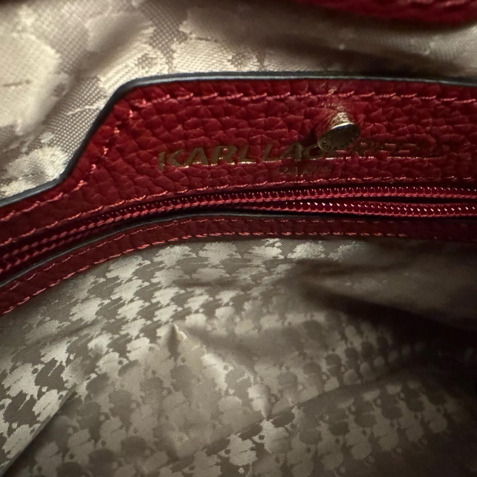 Karl Lagerfeld Paris Bouquet Pebbled Leather Hobo Bag - Thumbnail 7