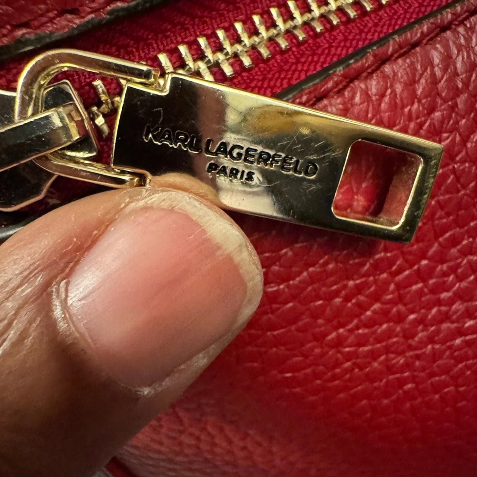 Karl Lagerfeld Paris Bouquet Pebbled Leather Hobo Bag - Thumbnail 4