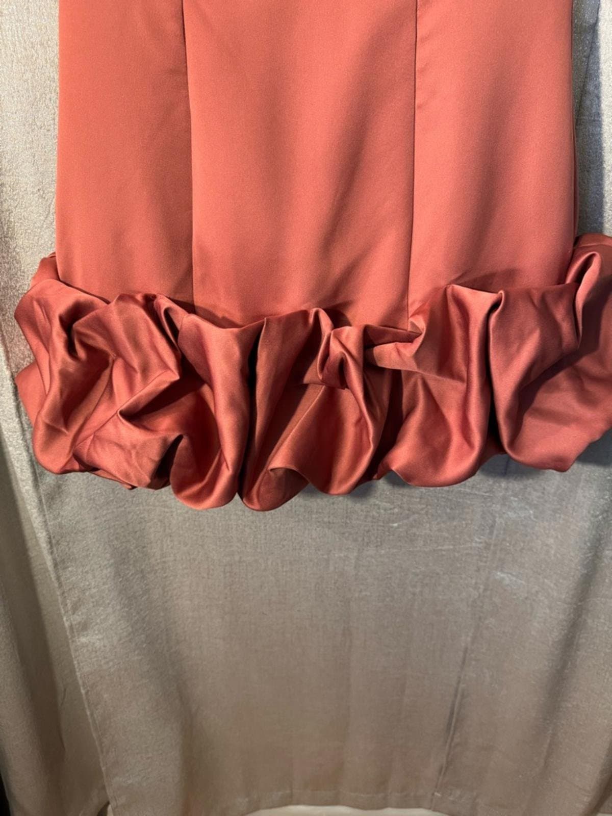 Fashion Nova Copper Satin Mini Dress - Sienna Style - Thumbnail 3