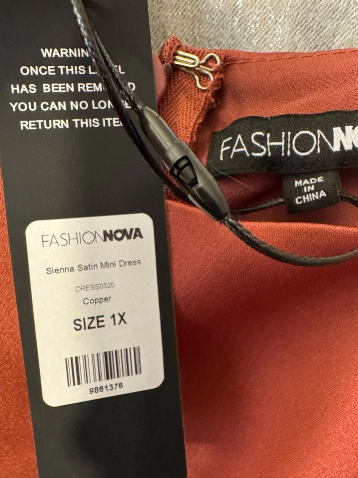 Fashion Nova Copper Satin Mini Dress - Sienna Style - Thumbnail 5
