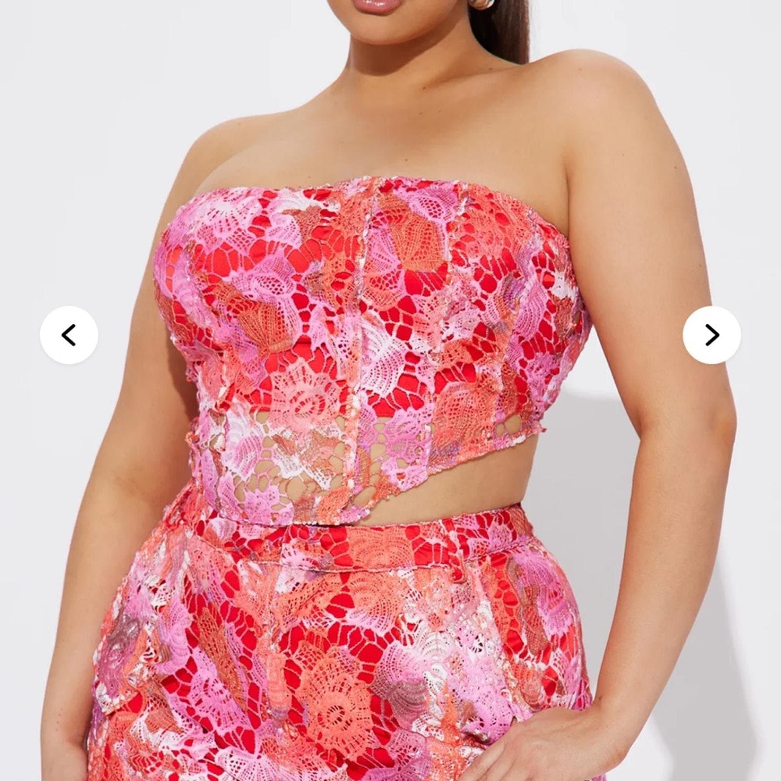 Fashion Nova Vibrant Floral Lace Jumpsuit - Thumbnail 4