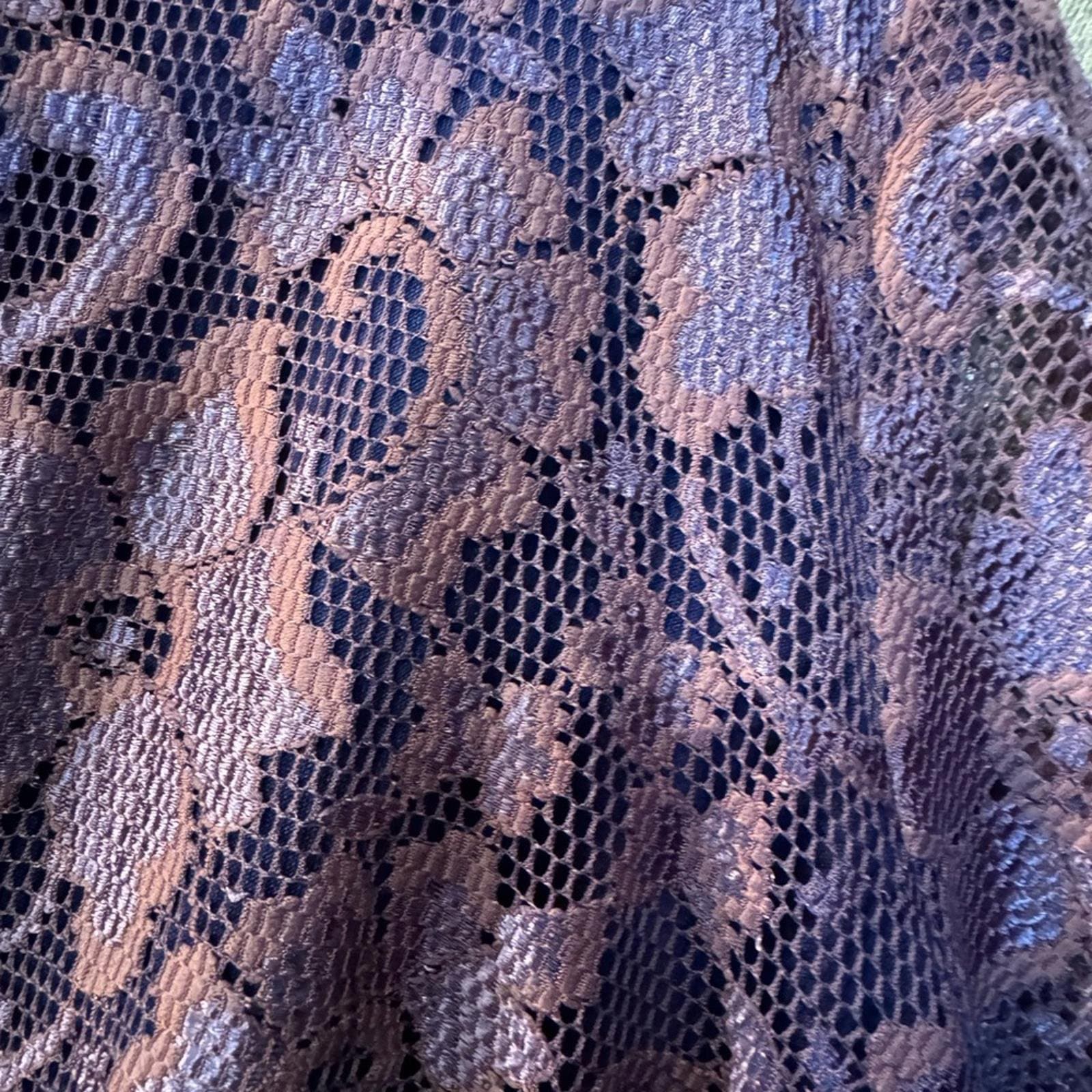 Kiyonna Deep Purple Lace Dress - Thumbnail 5