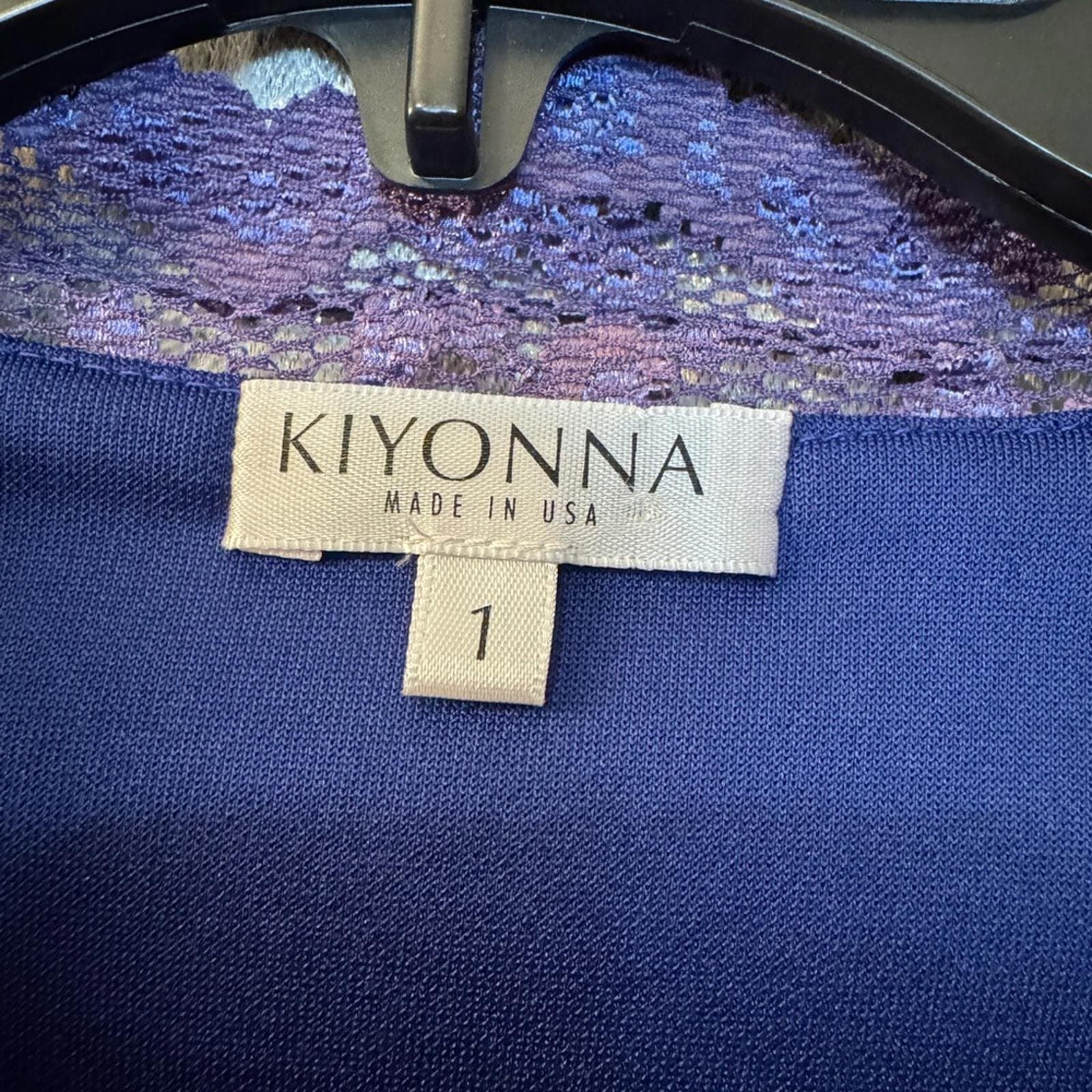 Kiyonna Deep Purple Lace Dress - Thumbnail 4