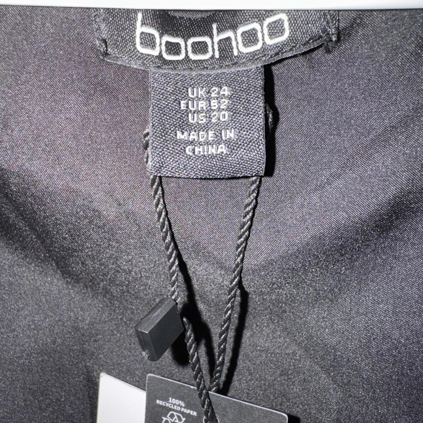 Boohoo Sequin Damask Plunge Maxi Party Dress - Thumbnail 3