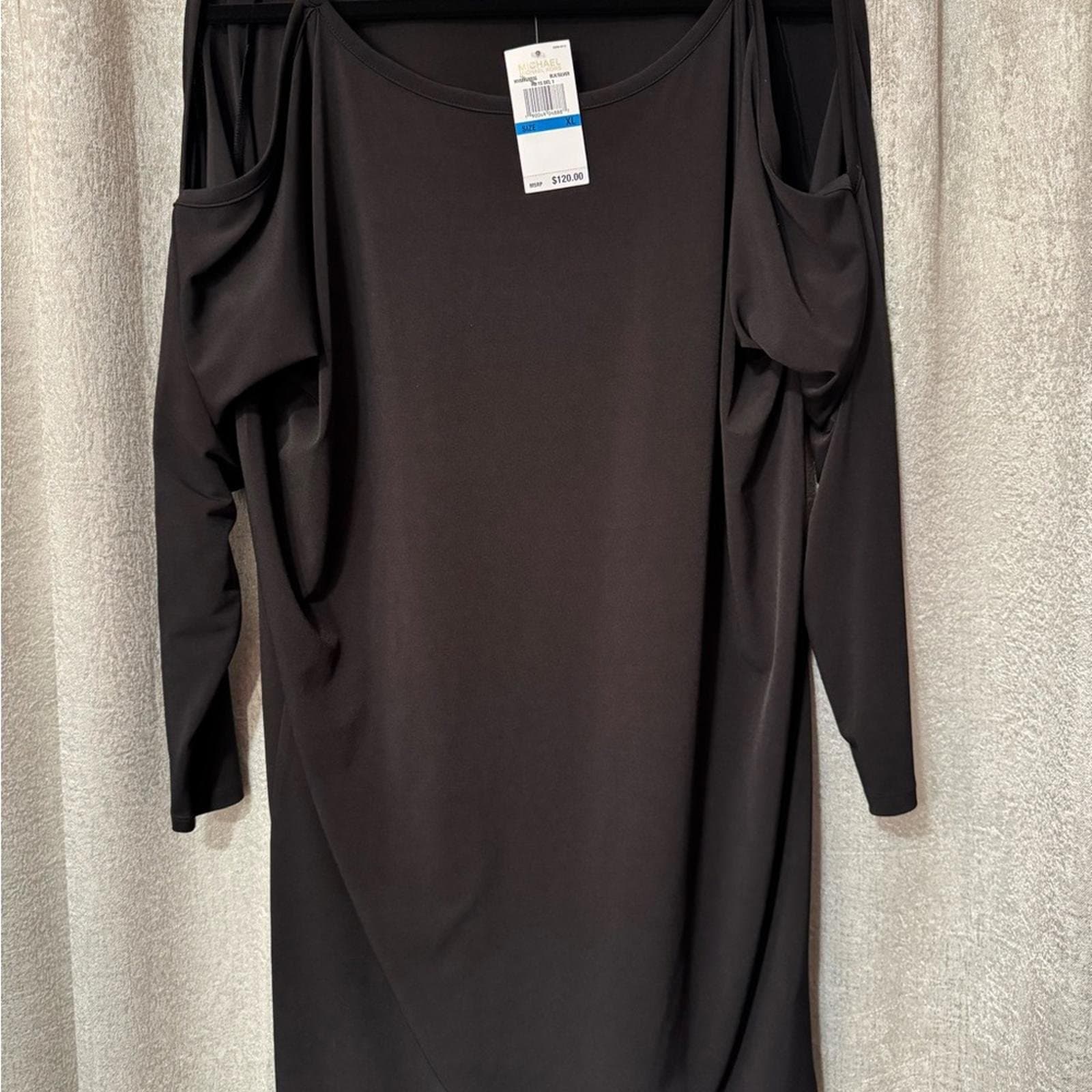 Michael Kors Black Cold Shoulder Dress - Thumbnail 2