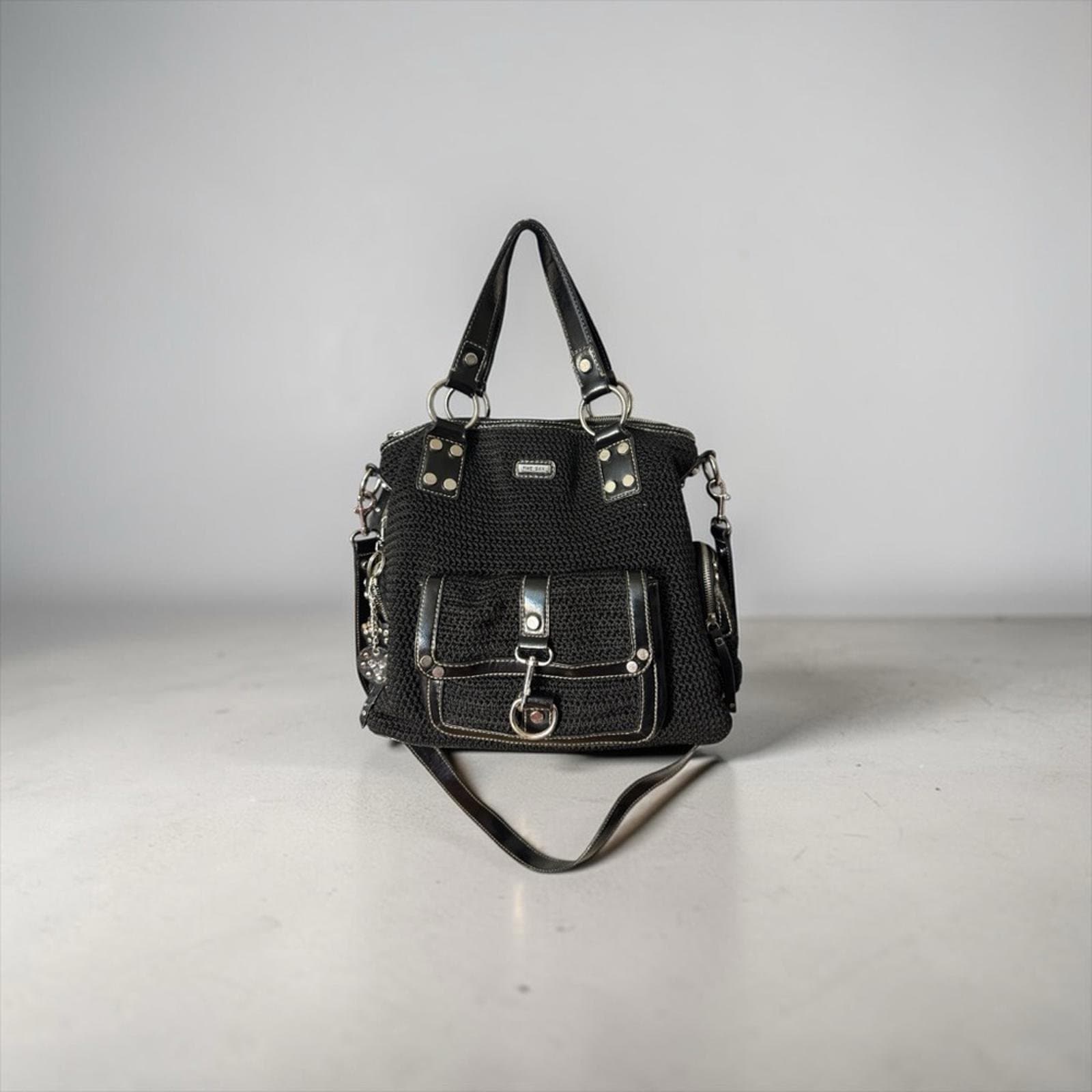 The Sak Black Knit Handbag - Image 1
