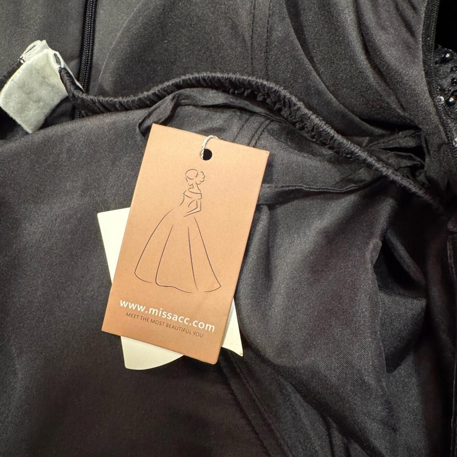 Stunning Strapless Black Sequin Dress - Thumbnail 4