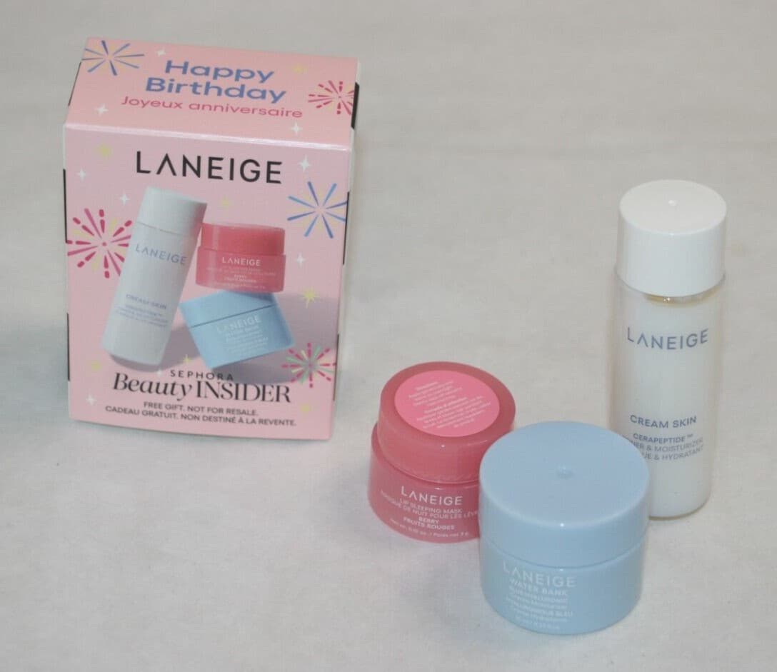 2025 Sephora Birthday LANEIGE 3PC - Water Bank Lip Sleeping Mask Cream Skin NEW - Thumbnail 7