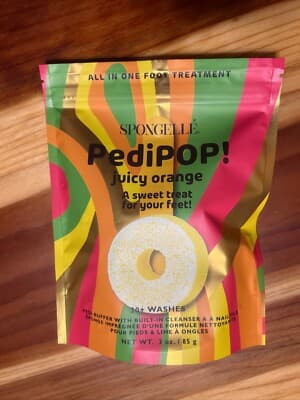 Éponge Infusée & Lime à Ongles De Pédicure Pedi Pop Buffer Orange Juicy (20+ Utilisations) Spongellé 85g - Thumbnail 8