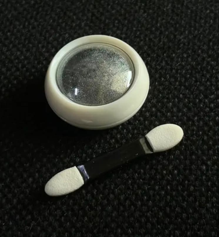 Pearl Chrome Mirror Nail Powder Kit with Applicator - Thumbnail 3