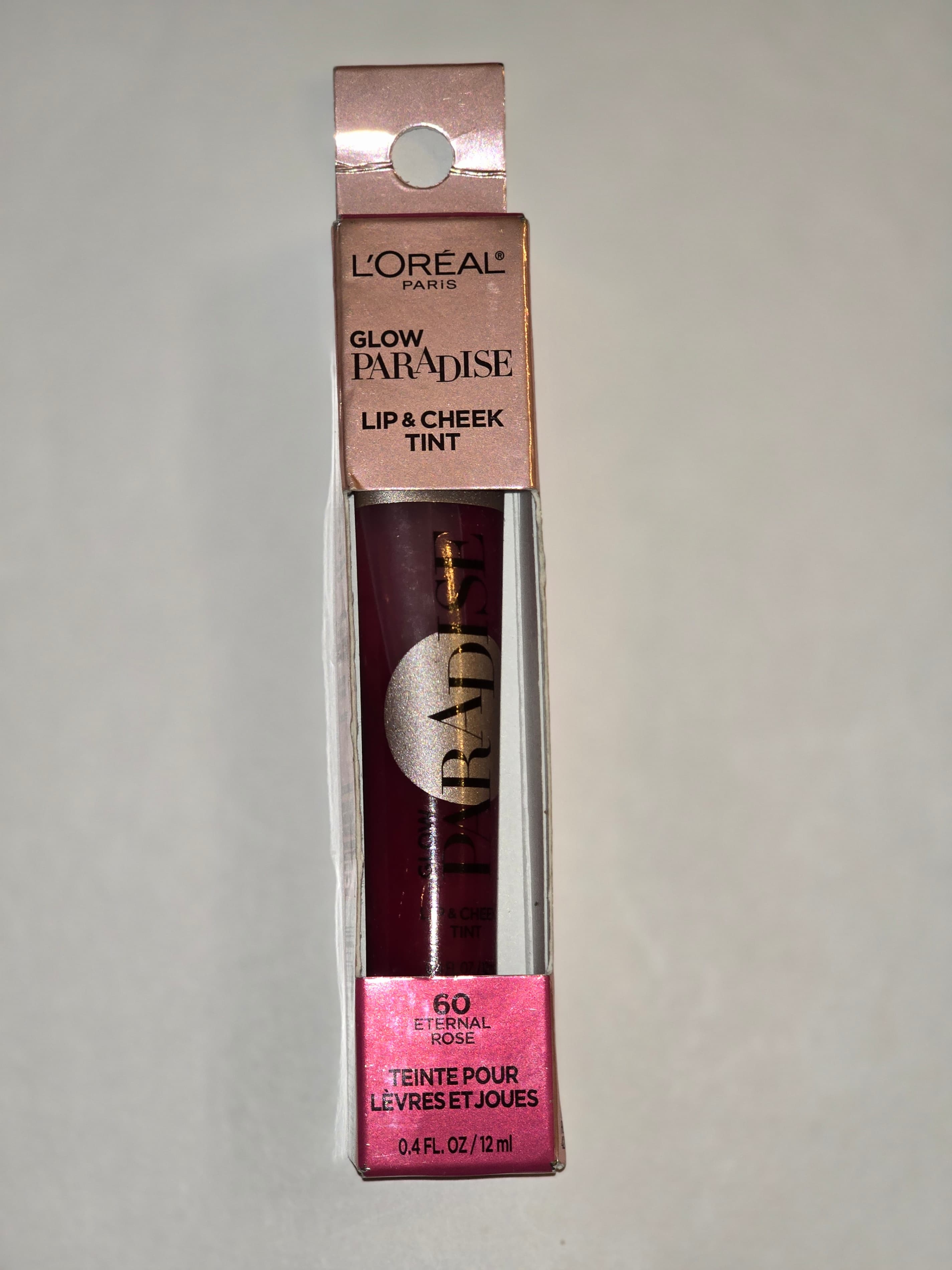 L'Oreal Glow Paradise Lip & Cheek Tint Eternal Rose 0.4 fl oz - Thumbnail 2