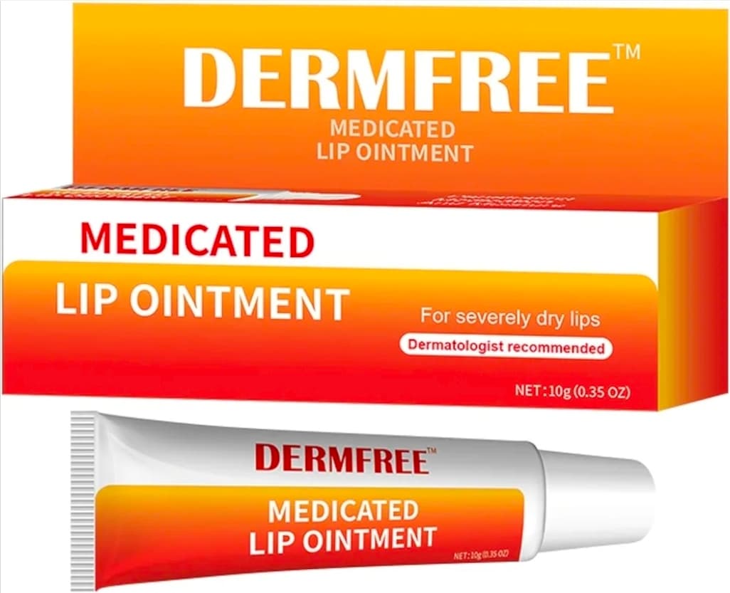 DERMFREE Medicated Lip Ointment for Severely Dry Lips 10g - Image 1