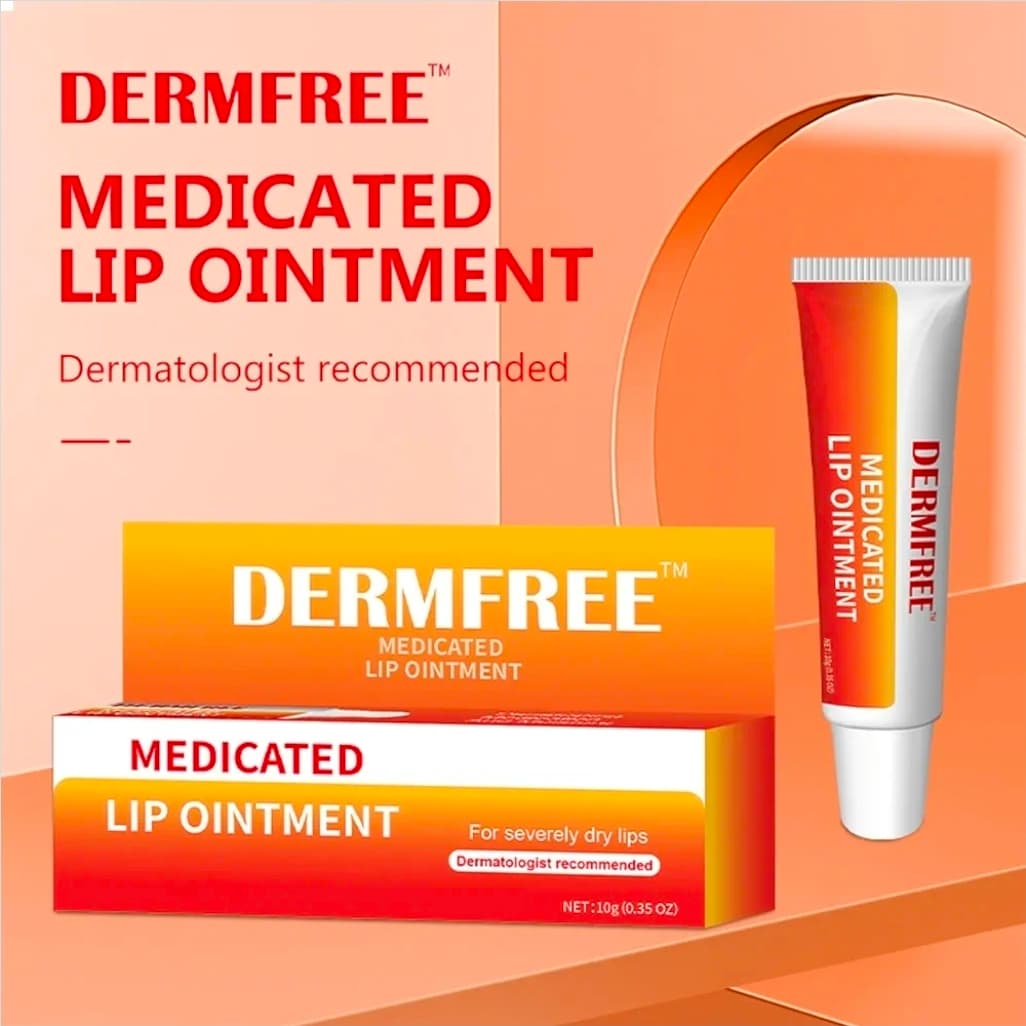 DERMFREE Medicated Lip Ointment for Severely Dry Lips 10g - Thumbnail 5