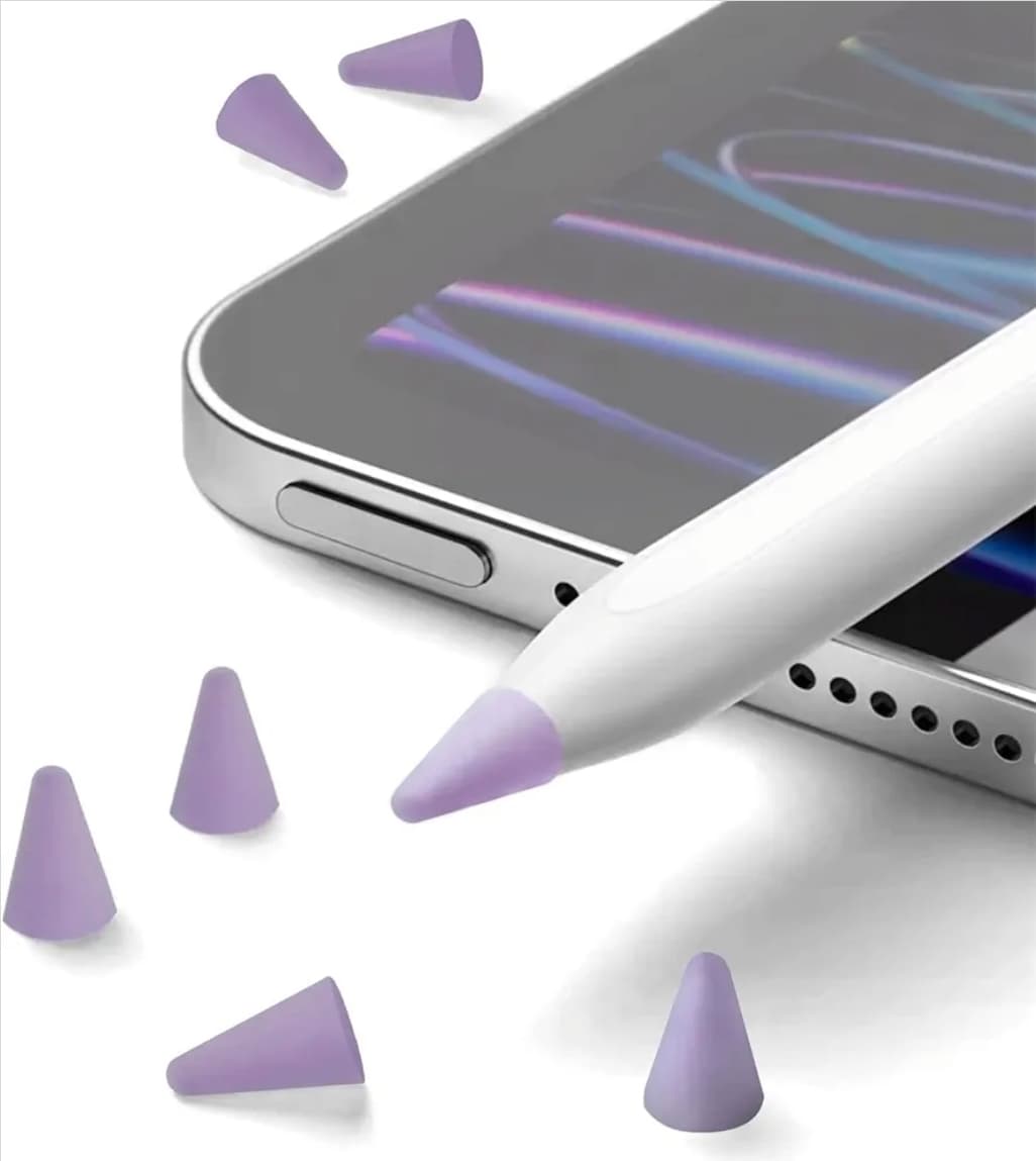 100 Purple Silicone Tips for Apple Pencil 1st and 2nd Gen - 100 Pack - Thumbnail 3