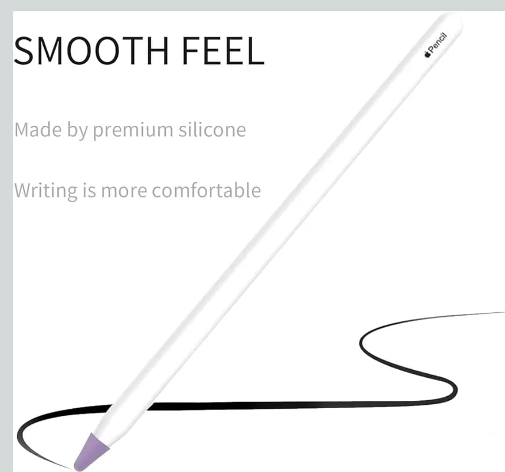 100 Purple Silicone Tips for Apple Pencil 1st and 2nd Gen - 100 Pack - Thumbnail 4