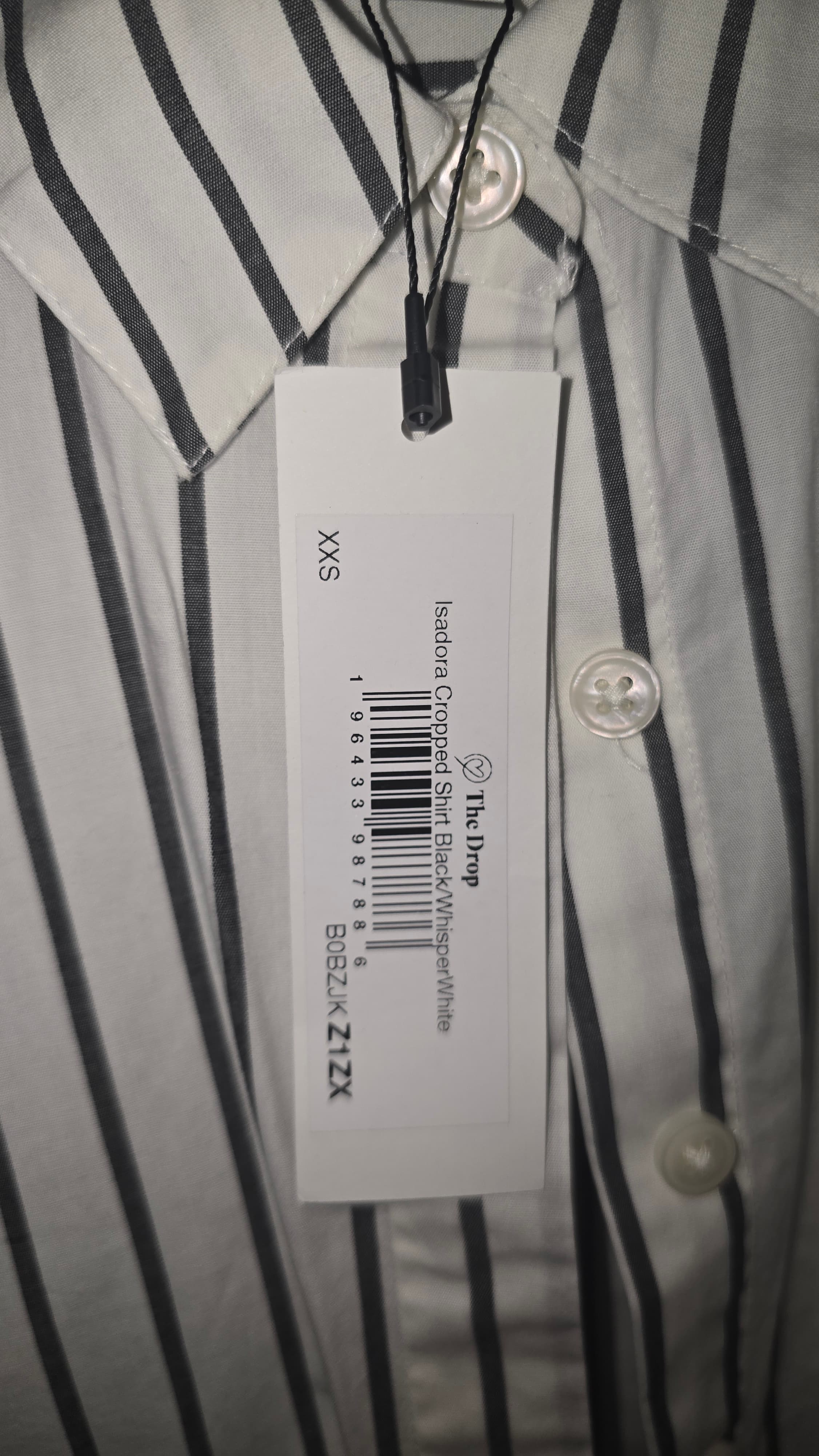 The Drop Women's Striped Button-Up Shirt Size XS - Thumbnail 3