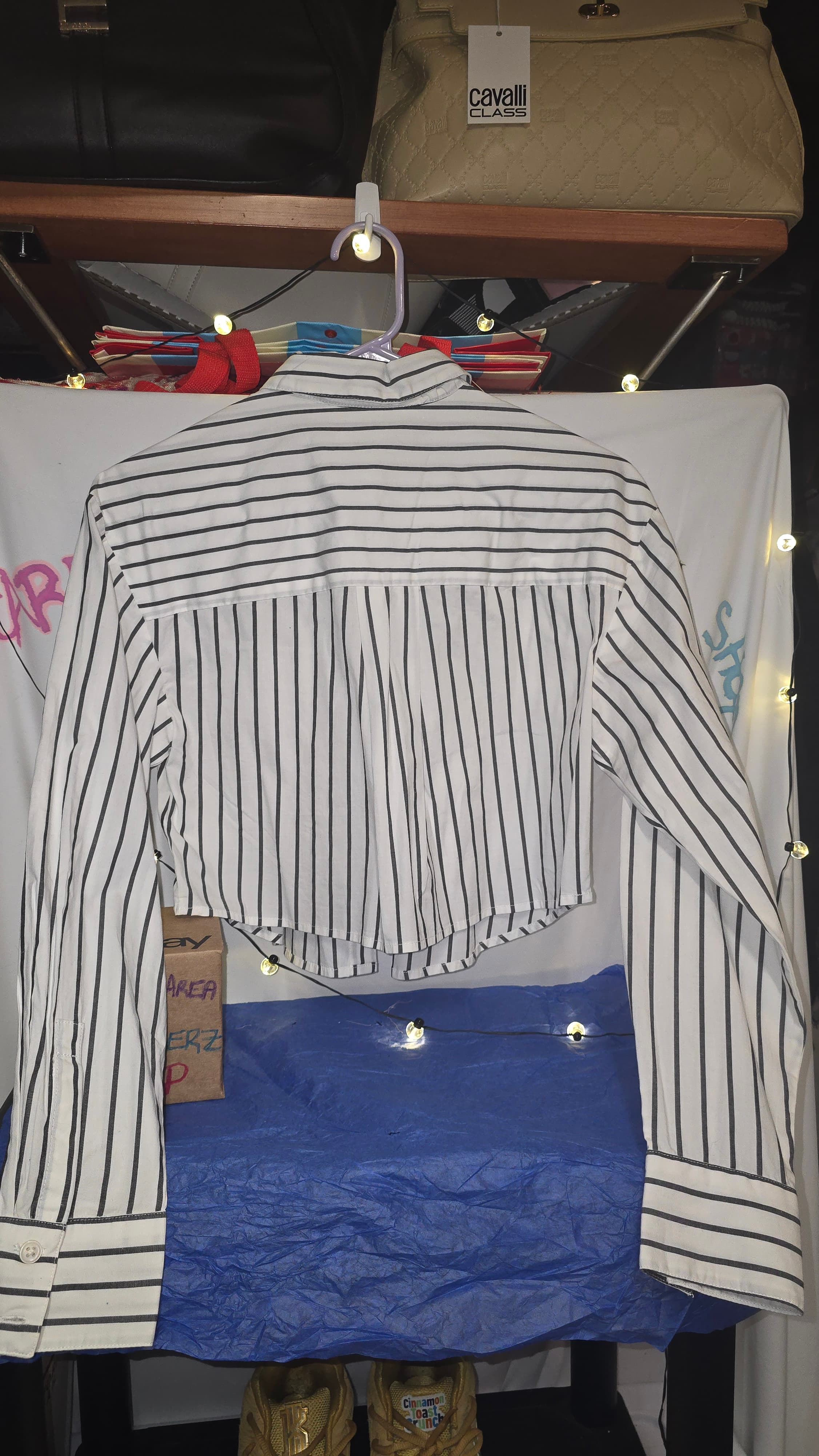 The Drop Women's Striped Button-Up Shirt Size XS - Thumbnail 4