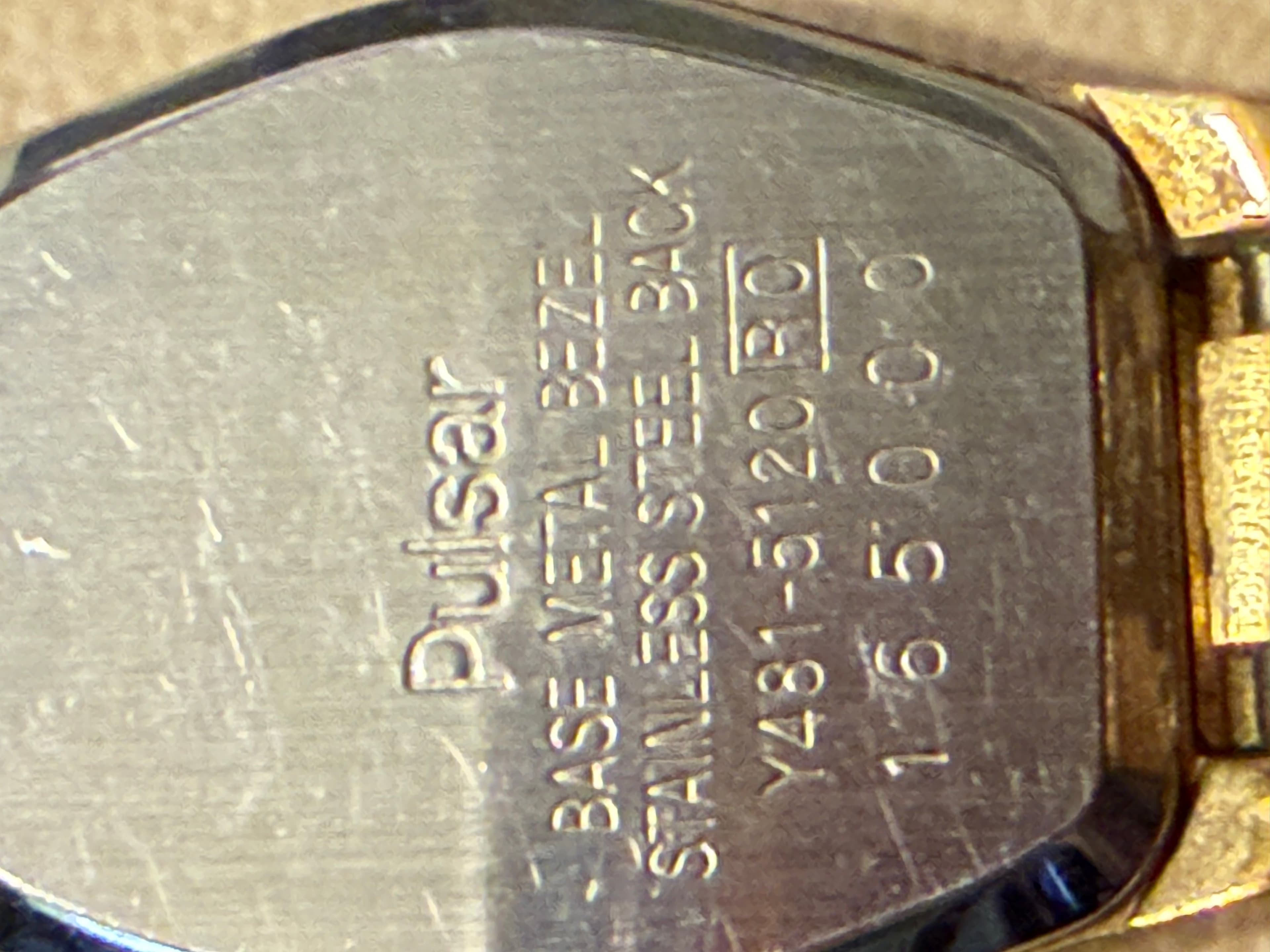 Pulsar Women's Gold Tone Quartz Watch with Geometric Bracelet - Thumbnail 5