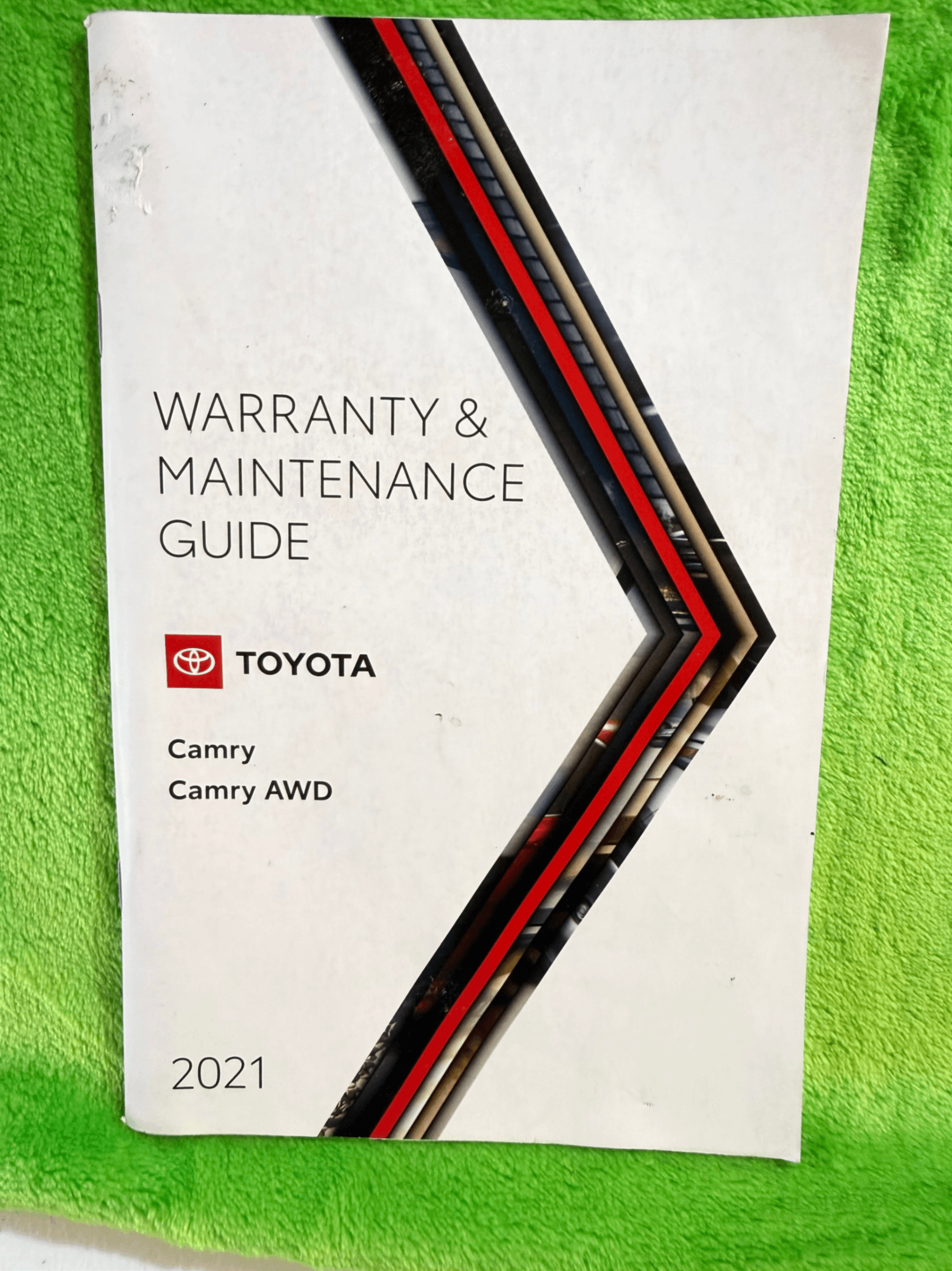 Toyota Camry AWD 2021 Warranty & Maintenance Guide Booklet - Image 1