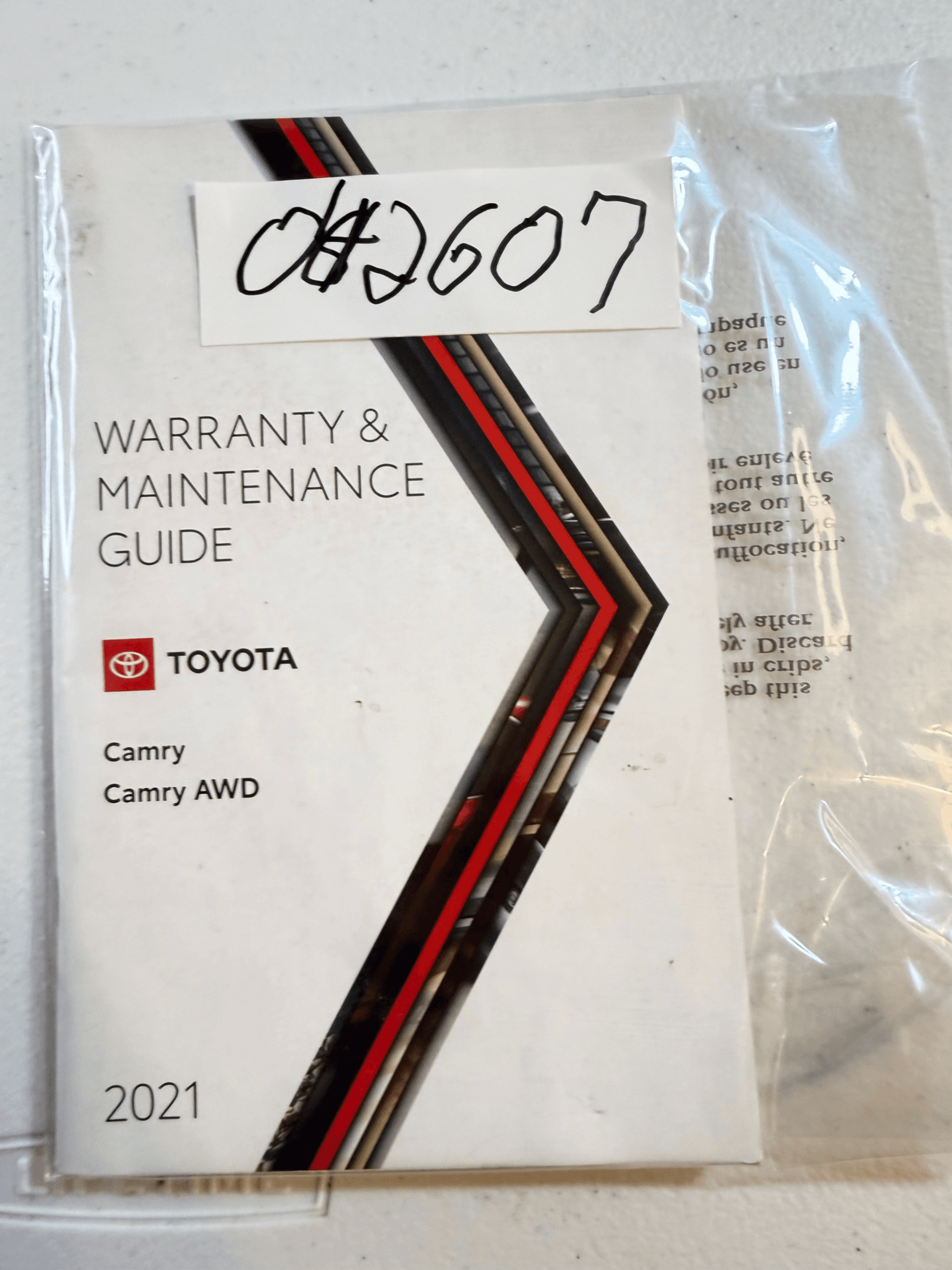 Toyota Camry AWD 2021 Warranty & Maintenance Guide Booklet - Thumbnail 7