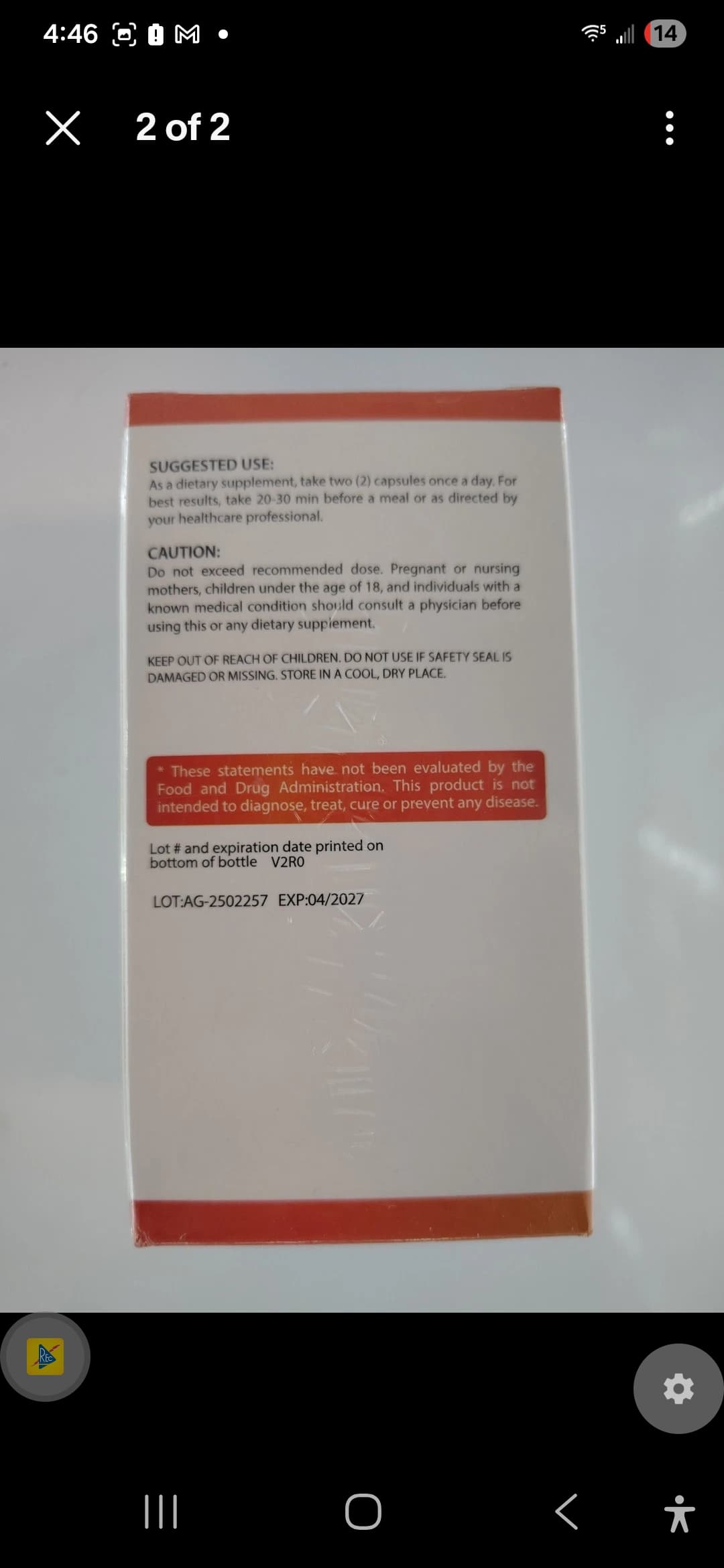 Harmonify Lion's Mane Dietary Supplement 60 Capsules - Thumbnail 2