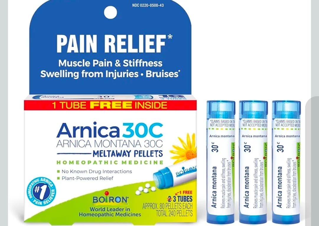 Boiron Arnica 30C Meltaway Pellets Pain Relief 240 Count - Image 1