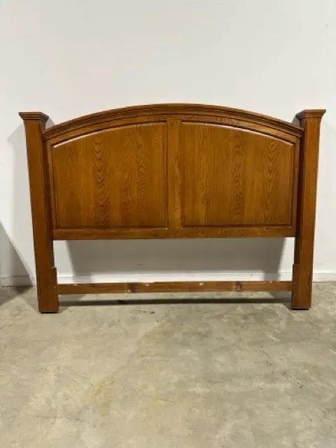 King Oak Arch Headboard - Image 1