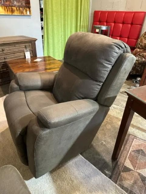 La Z Boy Grey Manual Recliner - Thumbnail 3