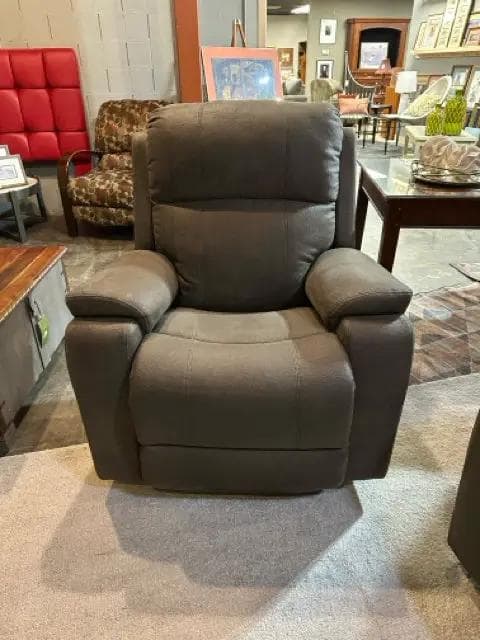 La Z Boy Grey Manual Recliner - Thumbnail 2