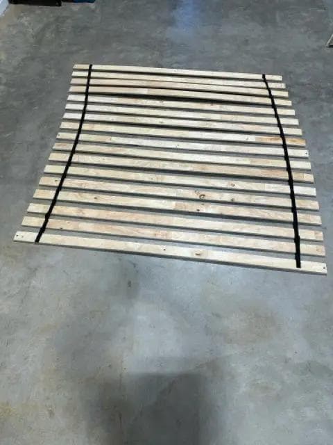 King Size Roll of Wooden Slats with Center Beam - Image 1