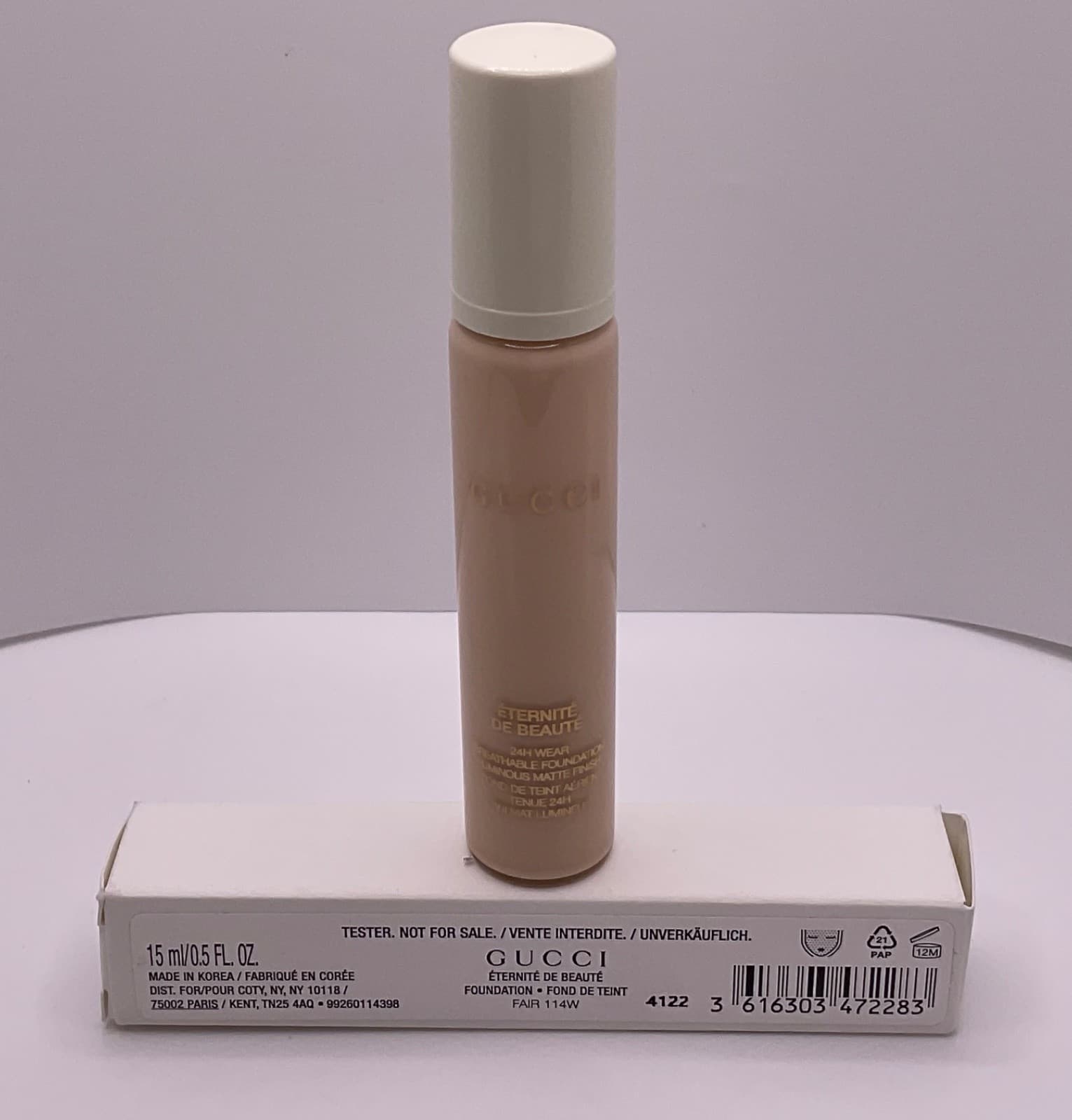 GUCCI Eternite De Beaute Foundation ~ 114W Fair Tester ~ 15 Ml - Thumbnail 2
